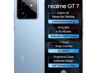 realme GT 7 (IceSense Blue,12GB+512GB) | India's 1st MediaTek Dimensity 9400e Chipset | Strongest Battery Combo 7000mAh + 120W | AI 4K 120FPS Travel Camera | 360° Cooling IceSense Design with Graphene
