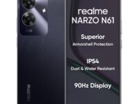 realme NARZO N61 (Marble Black,6GB RAM+128GB Storage) 90Hz Eye Comfort Display | IP54 Dust & Water Resistance | 48-Month Fluency | Charger in The Box