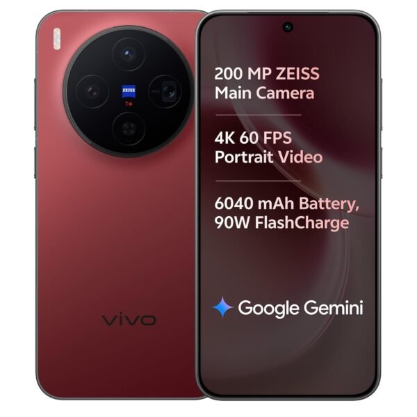 vivo X300 5G (Summit Red, 12GB RAM, 512GB Storage) with No Cost EMI/Additional Exchange Offers