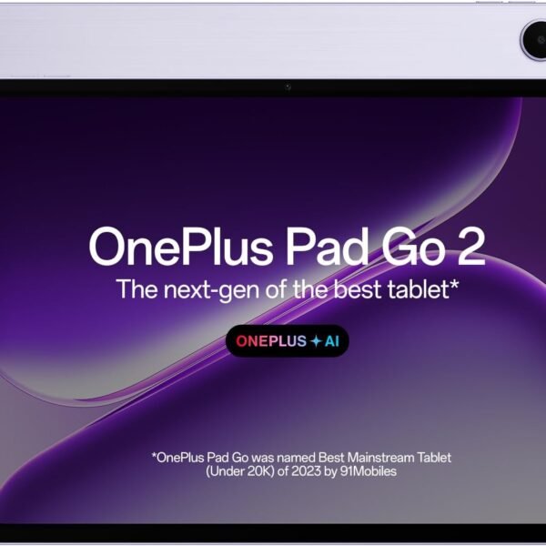 OnePlus Pad Go 2 12.1 Inch 128GB ROM + 8GB RAM WiFi + Bluetooth Tablet (Lavender Drift) - International VersionaB0G4QM3YDM