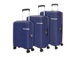 American Tourister 3Pc PP Liftoff+ with TSA Lock & 8 Wheel, Set (Small +Medium +Large) Hard Check-in Suitcase for Travel/Trolley Bag with Double Wheel - Midnight Blue, 55 Cm, 67 Cm, 79 Cm