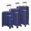 American Tourister 3Pc PP Liftoff+ with TSA Lock & 8 Wheel, Set (Small +Medium +Large) Hard Check-in Suitcase for Travel/Trolley Bag with Double Wheel - Midnight Blue, 55 Cm, 67 Cm, 79 Cm