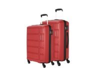 Kamiliant by American TouristerHarrier Spinner Polypropylene (PP) 2 Pc Set Crimson Red Hard Luggage Small & Medium Sets (55Cm + 68 Cm)