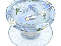 ​​​​PopSockets Phone Grip with Expanding Kickstand, Adhesive Grip - Translucent Blue Fields