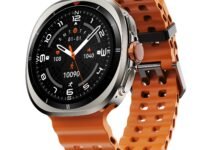 Fire-Boltt Axiom Round Smart Watch 1.43″ Super AMOLED Display with Always‑On Mode, Bluetooth Calling, Rotating Crown, SPO₂ & Heart Rate Monitor, IP67 Waterproof Silicone Smartwatch for Men - Orange