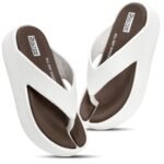 DOCTOR HEALTH SUPER SOFT Women’s Orthopedic Soft Platform Slippers | Ultra-Cushioned Shock Absorbing Footbed | Lightweight Anti-Skid Everyday Wear Comfort Flip Flops for All-Day Support