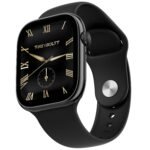 Fire-Boltt Ninja X Ring Smart Watch with 1.96” Large Display, Bluetooth Calling, Wireless Charging, AI Voice Assistant, 500+ Watch Faces, Health Suite, Smart Watch for Man & Woman – Black S