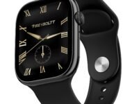 Fire-Boltt Ninja X Ring Smart Watch with 1.96” Large Display, Bluetooth Calling, Wireless Charging, AI Voice Assistant, 500+ Watch Faces, Health Suite, Smart Watch for Man & Woman – Black S