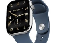 Fire-Boltt Ninja X Ring Smart Watch with 1.96” Large Display, Bluetooth Calling, Wireless Charging, AI Voice Assistant, 500+ Watch Faces, Health Suite, Smart Watch for Man & Woman – Blue S