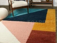 Festive Collection Fluffy Plush Shaggy Rugs 2 inch Thickness 10 x 14 feet Multicolor F2e