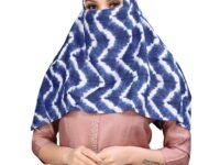7 season's Cotton Short Scarf Cum Mask Universal Size/Usable for vehicle Driver for sunlight UV protection/White Printed Design