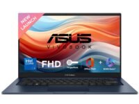 ASUS Vivobook 14, (i5 14th Gen) Intel Core 5 120U, Thin & Light Laptop(16GB RAM/512GB SSD/FHD/14/60Hz/Fingerprint Reader/M365 Basic (1Year)*/Office Home 2024/Blue/1.4 Kg) X1404VAP-EB542WS