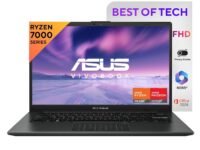 ASUS Vivobook Go 14, AMD Ryzen 3 7320U, 8GB RAM, 512GB SSD, FHD 14", Windows 11, Office Home 2024, Mixed Black, 1.38 kg, E1404FA-NK3325WS, AMD Radeon iGPU, M365 Basic (1Year)*, Thin & Light Laptop