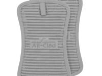 All-Clad Textiles Heavyweight 100-Percent Cotton Twill and Stain Resistant Silicone Treated 2 Piece Kitchen Pot Holder Set