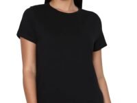 Allen Solly Women’s Solid Round Neck T‑Shirt | Regular Fit | Soft Cotton | Everyday Casual Essential