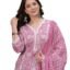 Amayra Women's Pure Cotton Printed Straight Kurta Set with Palazzo Pants & Dupatta- Ethnic Wear