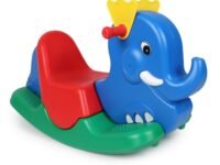 Amazon Brand - Jam & Honey Elephant Tusker Ride-on, Multicolor | 12+month Blue