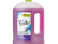 Amazon Brand - Presto! Disinfectant Surface & Floor Cleaner Liquid | Lavendar | 2 Litre | 1 Can | Kills 99.9% Germs | Removes Stains | Safe On Hands