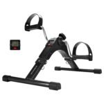 Amazon Brand - Symactive Fitness Mini Cycle Pedal Exerciser | Heavy Material | with Adjustable Resistance Levels and Digital Display | Compact & Portable Design (Black)