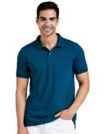 Amazon Brand - Symbol Men's Cotton Rich Solid Polo Tshirt | Collar Tshirts | Half Sleeves | Plain-Regular Fit (Available in Plus Sizes and Combo Pack of 2)