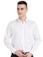 Amazon Brand - Symbol Men's Solid Cotton Formal Shirt | Plain | Full Sleeve - Regular Fit (Available in Plus Sizes)