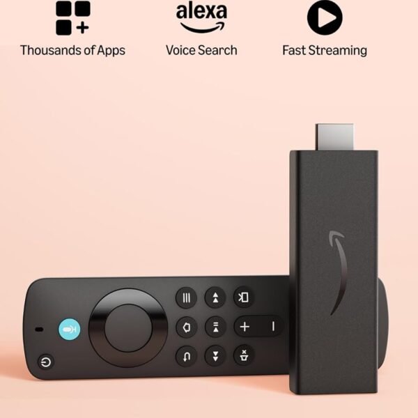 Amazon Fire TV Stick HD (newest model), Alexa Voice Remote with TV power & volume controls, full HD streaming device