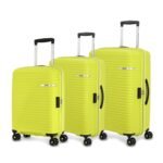 American Tourister 3Pc Liftoff Set Polypropylene (Pp) Hard 8 Wheels Spinner Luggage/Suitcase/Trolley Bag for Travel (Apple Green, 79 cm)
