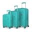 American Tourister Instavibe 3Pc Set Trolley Bag for Travel Polypropelene Suitcase with Mounted TSA Lock,Double Wheels,Flexi Packing Straps,and Side Hooks for Men & Women-Mint,82 Cm,Hard,8,Green