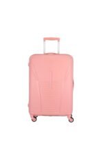 American Tourister Ivy Spinner 68 CM Medium Check-in Polypropylene PP Hardside Luggage with Recessed TSA Lock, Trolley Bag with 4 Spinner Wheels for Smooth Travel for Men & Women - Pale Pink