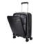 American Tourister Liftoff FTL | Small Size Cabin Trolley Bag (55 cm) | 360° 8 Wheel Travel Luggage with Laptop Compartment | Hard Case Polypropylene Suitcase | Recessed TSA Lock with USB Port | Black