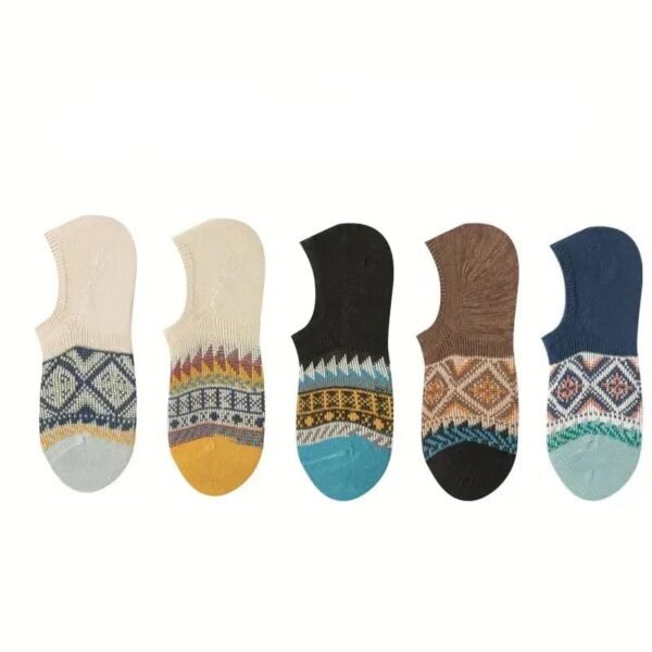 Ankle Length Socks For Men And Women Free Size Pack of 7 | Made With Cotton Breathable, Anti Odour & Moisture Absorbent Combed Cotton Unisex Cute Design (Multi Color)