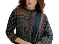 Arayna Women’s Cotton Printed Kurta Set with Palazzo Pants and Dupatta | Ethnic Straight Kurta