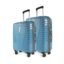 Aristocrat Medium Polypropylene(Pp) Air Pro Set of 2 Hard Carry-On Luggage(66+76Cm)|&Large Check-in Lightweight Luggage with Strong 4 Spinner Wheels,Secured Zip & Combination Lock|Cross Teal|Unisex