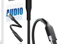 Basesailor Type C to 3.5mm Audio Jack Connector/Adapter [6 months Warranty*] with DAC Compatible for iPhone 17/16/15 Series/Samsung/OnePlus/Google/Nothing/Motorola & Other Phones -Headphones Converter