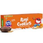 Bebe Burp - Ragi Cookies -Tasty & Healthy Cookies For Childrens | No Artificial Preservatives & Flavours | Natural Sweetness Of Jaggery Biscuits | 150gm'