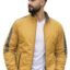 Ben Martin Men’s Stylish Reversible Bomber Jacket || Mustard & Olive Jacket For Men || Lightweight Nylon Winter Jacket with Ribbed Cuffs || Casual & Smart Winter Wear || Double Sided Winter Jackets.