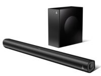 Boat Aavante 2.1 1200, 120W Signature Sound, 2.1 CH w/Wired Subwoofer, BT v5.4, Multiple Ports, EQ Modes & Remote Control, Bluetooth Sound bar, Home Theatre Soundbar Speaker (Premium Black)