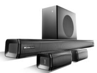 Boat Aavante Prime 5.1 7050D, Dolby Audio, 700W, 5.1CH w/Wireless Subwoofer & Wireless Satellites, Scan QR for Installation, Bluetooth Sound bar, Home Theatre Soundbar Speaker (Premium Black)