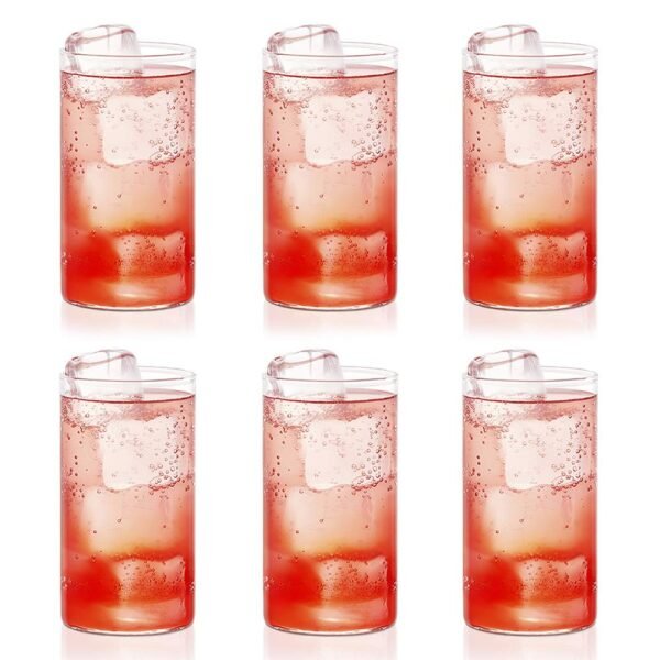 Borosil Vision 6pc Transparent Drinking Glass | Borosilicate Glass Tumblers for Water, Cold Drinks, Juice | Flame Proof, Microwave & Dishwasher Safe | for Daily use & Gifting (Transparent, 350 ml)
