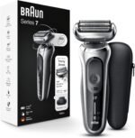 Braun Electric Razor for Men, Series 7 360 Flex Head Foil Shaver with Precision Beard Trimmer, Rechargeable, Wet & Dry and Travel Case, Black, 5 Piece Set