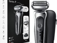 Braun Electric Razor for Men, Series 7 360 Flex Head Foil Shaver with Precision Beard Trimmer, Rechargeable, Wet & Dry and Travel Case, Black, 5 Piece Set