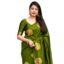 C J Enterprise Women's Pure Soft Silk Saree With Blouse Piece For Wedding