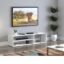 CASPIAN Wooden TV Entertainment Unit (White) | Engineered Wood 32 Inches TV Stand/Panel for Bedroom & Living Room with Storage | Media Console Table with Open Shelves for Set Top Box & Decor