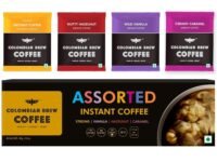 COLOMBIAN BREW COFFEE Colombian Brew Assorted Instant Coffee Powder Box |Gift Pack Box Diwali, Rakhi| 80Gm|Strong,Vanilla,Hazelnut,Caramel|