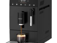 COSTAR Fully Automatic Espresso Machine | 19 Bar Italian Pump, One-Touch 30s Fast Brew, Automatic Bean Grinder, Bean to Cup Coffee Machine with Milk Frother | Compact Coffee Maker for Home, Office Use