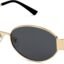CREEK Retro Oval Sunglasses for Women & Men | Trendy Metal Sun Glasses Classic Shades | UV400 Protection
