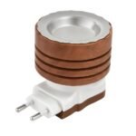 Camphor Burner | Electric Kapoor Dani & Essential Oil Diffuser | Shock Proof Electric Burner for Pooja, Meditation, Havan & Home Fragrance | Wooden Design (Pack of 1)