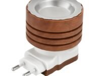 Camphor Burner | Electric Kapoor Dani & Essential Oil Diffuser | Shock Proof Electric Burner for Pooja, Meditation, Havan & Home Fragrance | Wooden Design (Pack of 1)