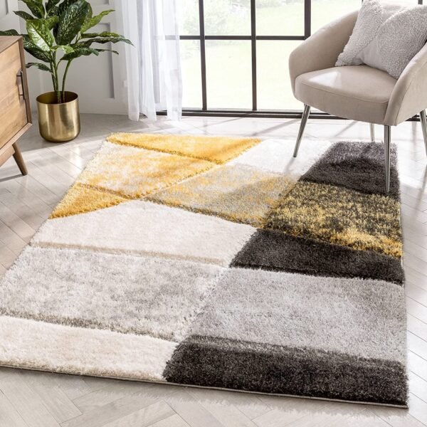 Carpet for Living Room 6x9 feet Thick Shaggy Carpet Handmade Microfiber Soft, Plush & Fluffy Anti-Skid Rectangular Carpet & Rugs for Bedroom & Hall -Shaggy 28
