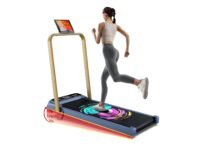 Cockatoo SmartWalk 2AHG Walking Pad for Home 2HP-3.5HP Peak, Under Desk Walk Pad with Handle, 3 Level Manual Incline 6 Automatic Program, Max User Weight 110Kg -Gold